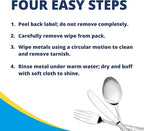 Carbona Silver Wipes | Metal Cleaner & Polish | 12 Wipes, 2 Pack