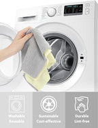 Fantasticlean Microfiber Cleaning Cloth Roll -30 Pack, Tear Away Microfiber Towels, 12" x 12", Reusable, Washable, Scratch Free, Ultra Absorbent Dishcloth for Car, Home Supplies, Pet, Kitchen (Beige)