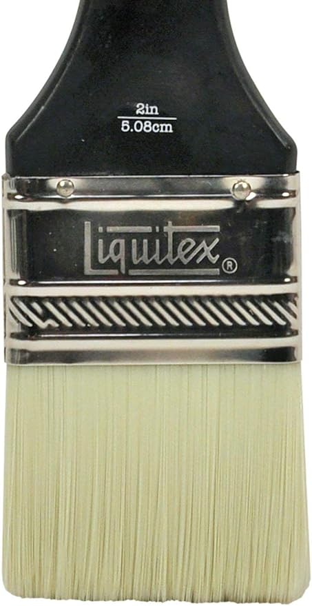 Liquitex Professional Freestyle Large Scale Brush, Broad Flat/Varnish 2-inch, Long Handle, Black