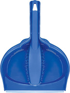 LOLA Clip On Dust Pan & Brush Set, w/Easy Dust, Dirt & Debris Catching Rubber Lip, Flagged Fiber Bristled Brush, Hang Hole for Easy Storage