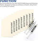 SCOTTCHEN 9Pcs Wool Cloths for Buffing,Polishing and Lapping, 6" x 4" x 1.55mm,Ideal for Lapidary, Jewelry,Glass,and Metalworking ect.