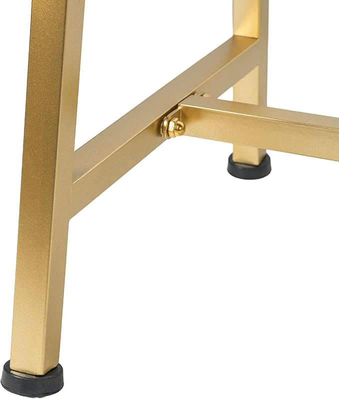 MyGift A-Frame Clothing Rack, 47 Inch Modern Heavy Duty Gold Metal Wardrobe Clothes Rack, Commercial Grade Freestanding Garment Hanger for Bedroom Closet or Retail Display