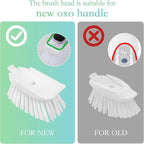 New Brush Refills for OXO New Soap Dispensing Dish Brush - 8 Pack Dish Brush Cleaning Soap Dispensing Head Replacement for Scrubber