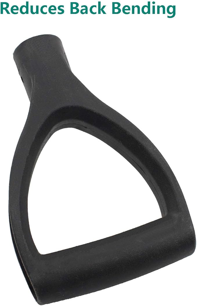 Plastic Shovel Grip Handle Replacement, D Shaped Snow Shovel Replacement Handle,31mm/1.22'' Inner Diameter Digging Raking Tool Replacement Spade Handles for Lawn Garden Spade Fork Shovel