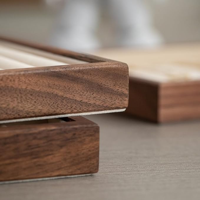 12-Line Black Walnut Wooden Jewelry Tray with Velvet Lining - Premium Ring & Earrings Storage Organizer for Drawers, Luxury Jewelry Display Tray, Elegant Jewelry Organizer for Women