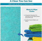 AIDEA Microfiber Cleaning Cloth, 500PK, Soft Absorbent Rags, Shop Towels, Microfiber Towels for Cars, Kitchen Towels, Dusting Cloth for Home, Window, Cleaning Supplies, 12"×12"