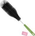 Long Bottle Brush, 15.64 in Bendable Cleaner Brushes for Cleaning Neck Beer Bottles, Wine, Baby Bottles, Water Bottles, Tumblers, Flask, Bird Feeder, Vase, Pipes and Brewing Supplies Black/1Pack