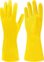 SteadMax 1 Pair Cleaning Gloves, Reusable Natural Rubber Dish Gloves, Latex Non-Slip Gloves for Kitchen, Household