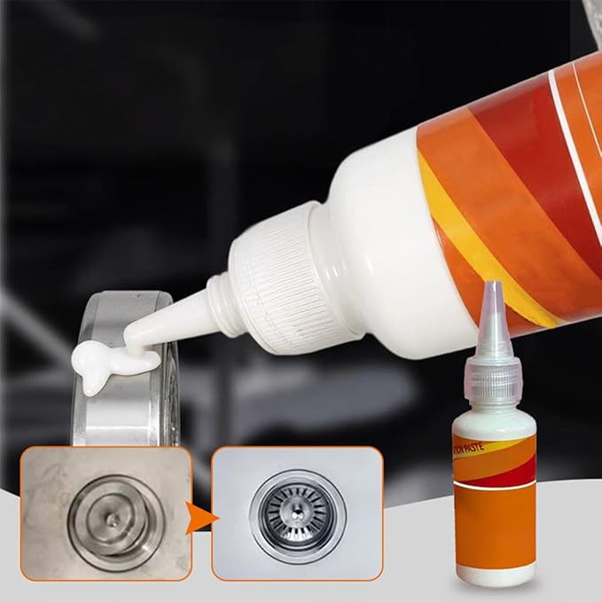 60ml Heavy Chrome Metal Polish Cream with Sponge,Multi-Purpose Stainless Steel Hardware Heavy Polish Renovation and Restoration Paste (3PCS)