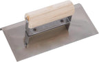 MARSHALLTOWN QLT Stainless Steel Hand Edgers, Wood Handle Material, 203mm Length, 102mm Width, 6mm Radius, 10mm Lip, Made In The USA, CE517S