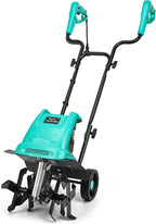 Electric Rototiller Garden Tiller 12 Inch Tilling Width 8-Inch Electric Tiller 10.5 Amp Tiller Cultivator for Garden Yard