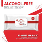 1920 Wipes (80CT*24PK) - Hand Sanitizing Wipes Bulk Pack Alcohol Free Hand Sanitizer for Schools, Classrooms