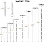 MUEE Window Cleaning kit,2-in-1 Adjustable Window Washing Squeegee Kit with Extension Pole,Squeegee Window Cleaner Tool with Scrubber and Rotating Head for Indoor and Outdoor Window