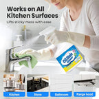 500ml Heavy-Duty Kitchen Degreaser Foam Spray, Powerful Kitchen Grease Cleaner, Multipurpose Grease Cleaner Spray for Pots, Pans, Countertops & Appliances, Heavy Oil Stain Cleaner (2pcs)