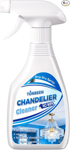 Chandelier Cleaner Drip Dry Spray - No Wipe Streak Free Dust Remover for Crystals, Glass & Window Screens, 1 Pack