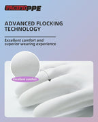 PACIFIC PPE 4 Pairs Reusable Dishwashing Cleaning Gloves with Latex Free, Cotton Lining, Kitchen Gloves, Blue, Medium