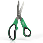 Scotts 8 in. All-Purpose Steel Garden Utility Shears with Serrated Blades – Comfort Grip Yard and Garden Scissors for Pruning Plants, Flowers, and Herbs