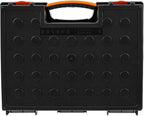 Amazon Basics 19-Removable Compartment Organizer, Black, Orange, 16.5 x 13.2 x 2.4 inches
