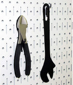 Wall Control 30-WRK-400WB Standard Workbench Metal Pegboard Tool Organizer,White/Black