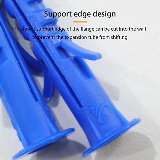 360 pcs M3 M4 M5 Wood Screws Assortment Kit with Blue Drywall Anchor Plug with Wings,High Hardness Carbon Steel Self-tapping Screws,Nylon Expansion Anchors,Phillips Drive Flat Countersunk Head