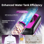 Travel Steamer for All Clothes, AUHKO Smart Garment Iron with Built-in AI Temperature Sensing Chip, LED Real Time Temperature Monitoring, 1200 Watts Portable Handheld Garment Wrinkles Remover