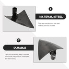 DOITOOL Japanese Garden Hoe Triangle Weeding Hoe Steel Gardening Tool 10.62X7.87X3.14 Inch Handheld for Planting and Soil Digging