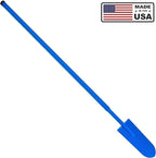 Heavy-Duty All-Steel Sharpshooter Shovel - Weighted Long Handle and Hardened/Heat-Sharpened Chromoly 15 Inch Head