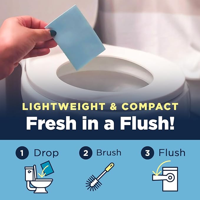 Nature Clean Natural Toilet Bowl Cleaners Strips 6 x 45 count, Plastic-Free Packaging, Refresh Toilets & Bathroom. No Splash