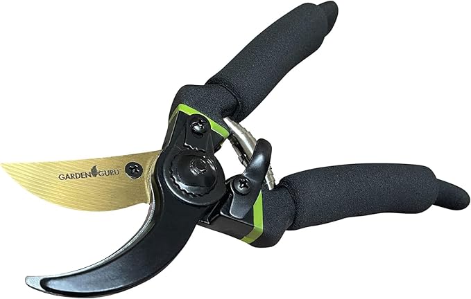 GARDEN GURU Hedge Shears Bypass Loppers Pruning Shears 3 Pc Set - Heavy Duty Comfort Grip Handles - Sharp Blades for Easy & Clean Cuts - Perfect Trimming Tool Kit