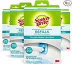 Scotch-Brite Disposable Toilet Scrubber Refills, Scrubs Under the Rim, 40 Disposable Refills