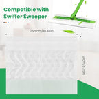 60 Count for Swiffer Dry Cloths Compatible with Swiffer Sweeper& Mop Deluxe 2-in-1 Floor Mopping and Limited Edition Pink Wicked, Cleaning Dust and Hair, for Swiffer Dry Sweeping Cloths