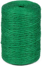 2mm 600ft Colored Natural Jute Twine String for Gift Wrapping Craft Baker Plant Christmas Ribbon Twine Handmade Arts Decoration Thin Packing String Home Decor