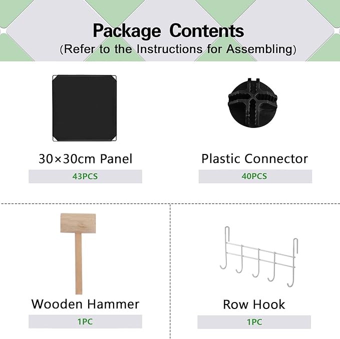 C&AHOME Cube Storage Organizer, 12-Cube Shelves Units, Closet Cabinet, DIY Plastic Modular Book Shelf, Ideal for Bedroom, Living Room, Office, 36.6" L x 12.4" W x 48.4" H Black SHS3012B