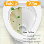 2 Pack Toilet Cleaner Hard Water Build up Remover with Ergonomic Handle, Toilet Bowl Stain Ring Remover, Pumice Stone Toilet Cleaner Tool Stain Remover for Toilet, Pool, Bathroom, Sink