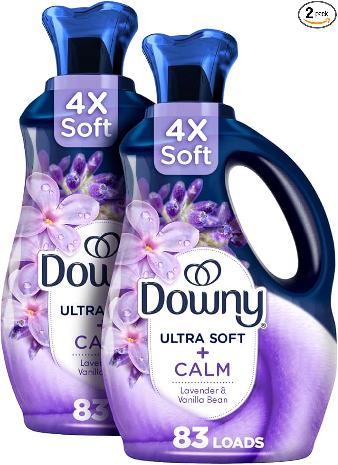 Downy Infusions Laundry Fabric Softener Liquid, CALM, Soothing Lavender and Vanilla Bean, 56 fl oz