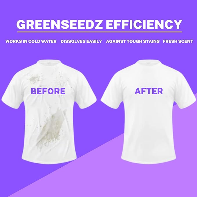 Greenseedz Laundry Pods, Fresh Lavender Scent, 64 Pacs, Eco Friendly, Powerful Clean, Skin Friendly, Biodegradable, HE Compatible