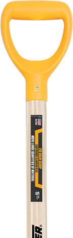 True Temper 1681400 Aluminum Scoop Shovel with Hardwood D-Grip Handle