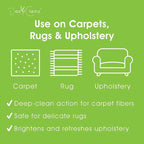 Triple-Action Carpet Cleaner | Cleans, Deodorizes & Brightens | Concentrated, 1 Quart | Low-Foam Multi-Surface Solution for Use on Carpets, Rugs & Upholstery.