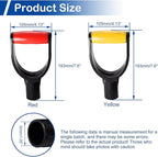 MroMax 2Pcs Shovel D Grip Handle, 1-1/4" Inner Diameter 32mm PVC Spade Snow Shovel Replacement Handle Garden Accessories for Digging Raking Gardening Tool Camp Shovel Garden Shovel