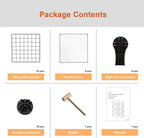 AWTATOS 6 Cube Storage Wire Closet Organizers DIY Stackable Storage Shelves Bookcase Cabinet for Home Office, Black