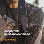 Fiskars X11 Splitting Axe Hatchet, 17" Tree Branch Cutter and Wood Axe for Small Logs with Shock-Absorbing Handle