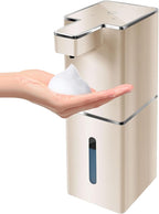 Automatic Soap Dispenser Touchless Foaming Soap Dispenser 300ml/12.8oz Rechargeable, Wall Mounted 4 Levels Adjustable Foam Soap Pump for Bathroom Kitchen Dish Soap