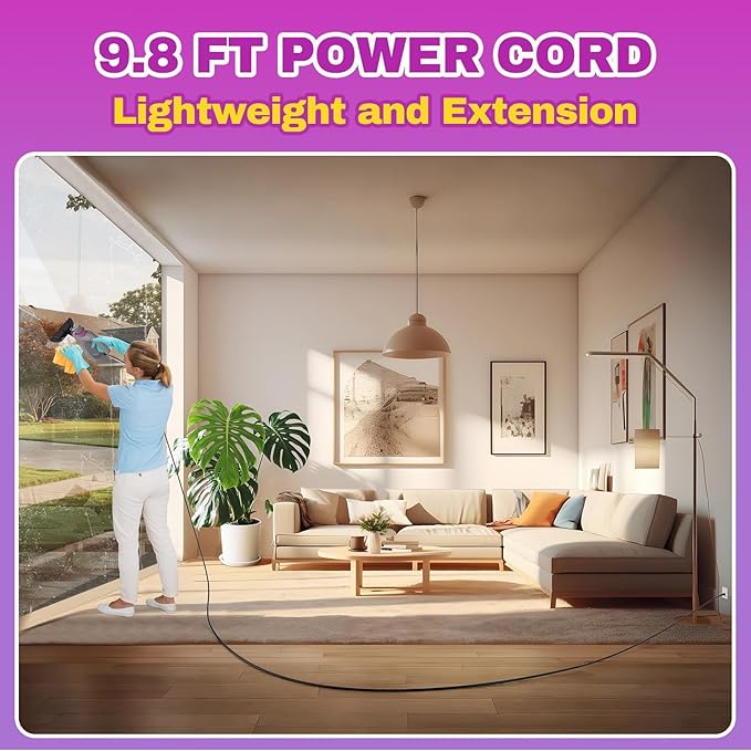 Pressurized Handheld Steam Cleaner, Portable Multi-Surface Cleaner for Home, Multipurpose Steam Cleaner for Tile, Grout, Windows, Bathroom, with 12pcs Accessories (Grey)