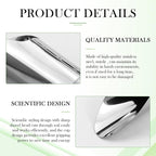 3pcs Stainless Steel Bonsai Soil Scoops–Gardening Silver Metal Spade Shovel Bucket Scoop for Potted Succulents and Planting