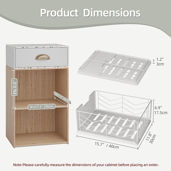 NETEL Pull Out Cabinet Organizer, 4 Pack No Drill Slide Out Drawers for Kitchen Cabinets, Metal Pantry Pull Out Shelves, Kitchen Cabinet Organizer, Pull Out Home Organizers,11.8" W X 15.7" D X 6.9" H