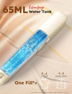 Travel Steamer Iron Portable, Rylena 180° Rotatable Handheld Press Iron for Clothes, Curtains, 2025 LeakProof & Anti-Drip Tech, Fast De-Wrinkle, Crisp Crease, XL Tank, Easy Grip, Apt, Cruise,Dorm