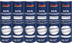 50% Stickier Large Surface Roller Refill for Scotch Brite Pet Hair Pickup Extra Sticky Large Lint Roller 8 inch Sticky Roll Refill 60 Sheets - Pack of 6 Total 360 Sheets