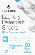 CleanScents Laundry Detergent Sheets (60 Sheets) (Fragrance Free)