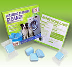 Washing Machine Cleaner Tablets - Deep Cleans & Descaler for Front Load and Top Load Washers, HE Compatible, 24 Pack Formulated for Pet Owners