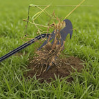 2-Pack Weed Puller Tool, 16-Inch Long Handle with 4 Prongs, Manual Weeder for Garden and Yard Work